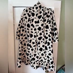 Cow print dress